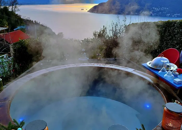 Private Eco Retreat For Two - Hot Tub - Design And View * Maccagno