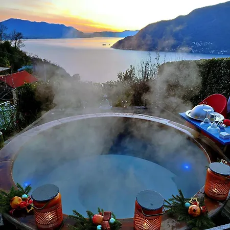 Private Eco Retreat For Two -pool- - Hot Tub - Design And View * Maccagno